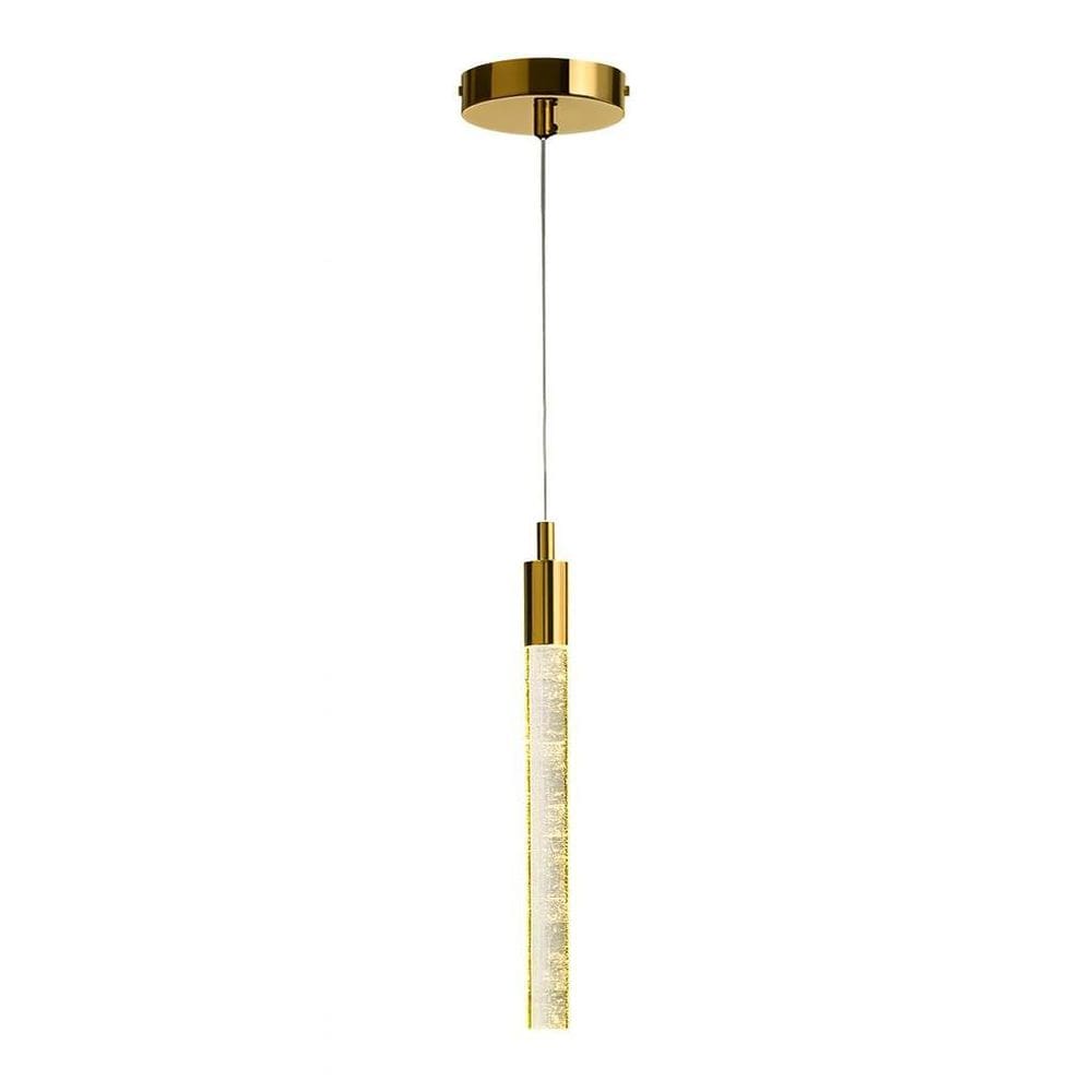 Luminária Pendente Moderno Led Cristal Cilíndrico 5W 3Em1