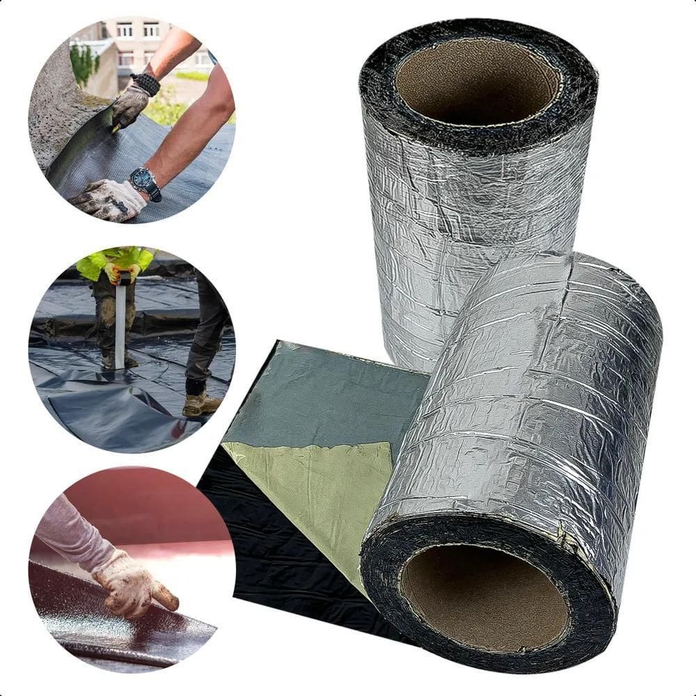10X Manta Asfáltica Aluminizada Telhado Autoadesiva- 20Cm X