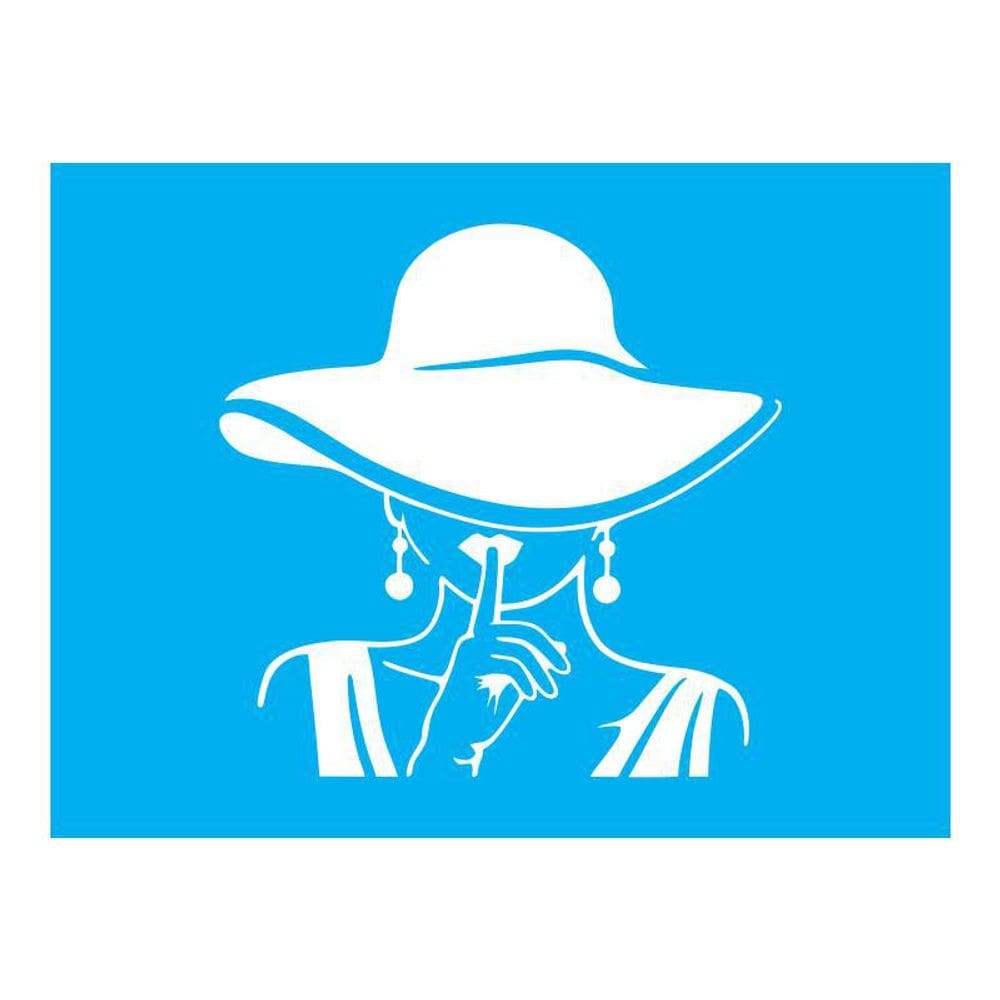 Stencil Tamako Mulher - 15X20Cm - Ref A2430