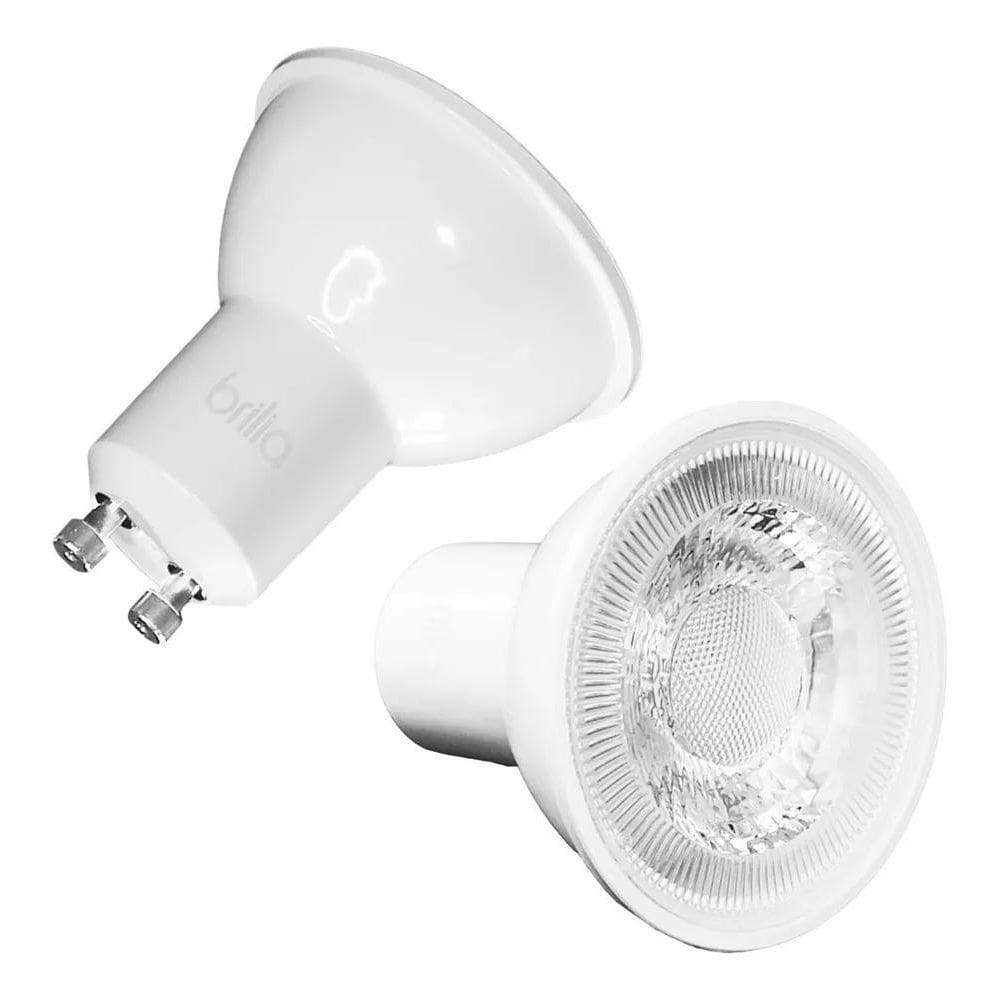 10X 308213 Lampada Led Mr16 4W 3000K 350Lm Gu10 Brilia