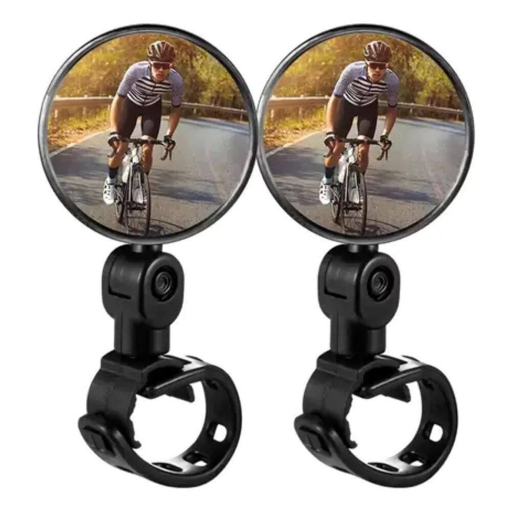 10X Kit 2 Espelho Retrovisor De Bicicleta Universal Ciclism