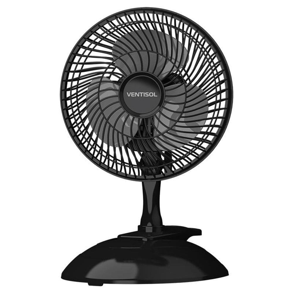 Ventilador Mesa Mini 20Cm Ventisol Black 220V 2 Velocidades