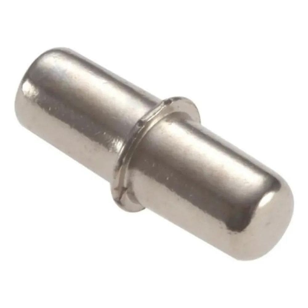 10X Suporte Pitão Pino Prateleira Borne 5Mm Niquelado - 100