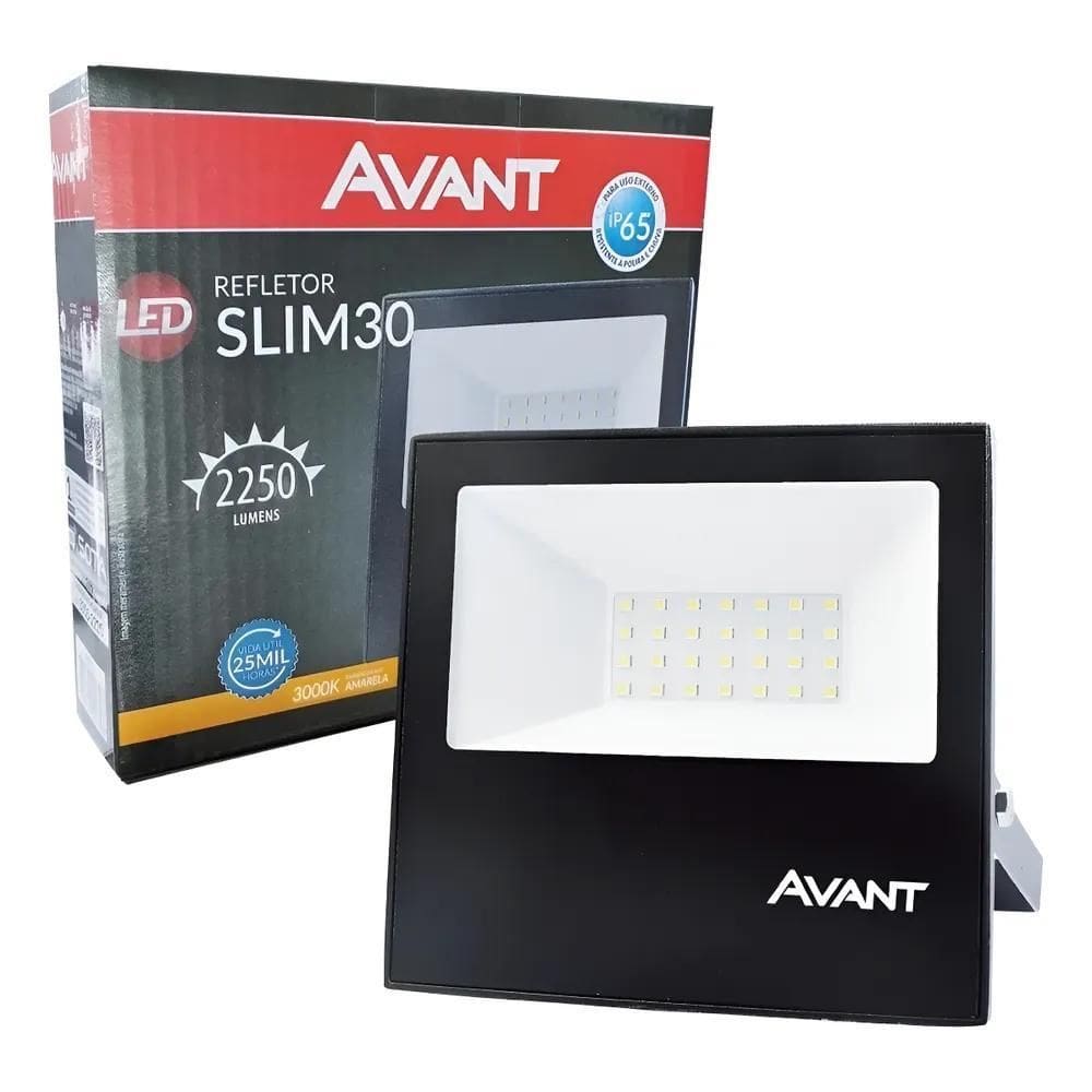 10X Refletor Holofote Led Smd 30W Branco Quente 3000K Bivol