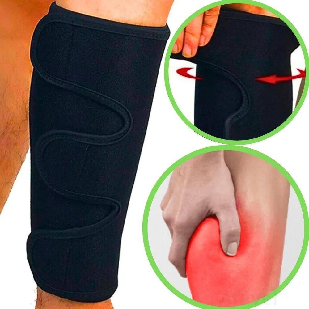 10X Protetor Panturrilha Compressao Ajustavel Caneleira Sup