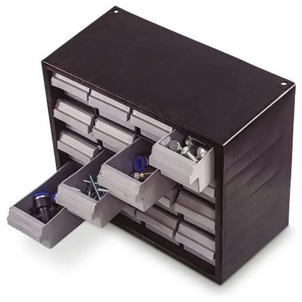 10X Gaveteiro Organizador De Parafusos 16 Gaveta Caixa Mult