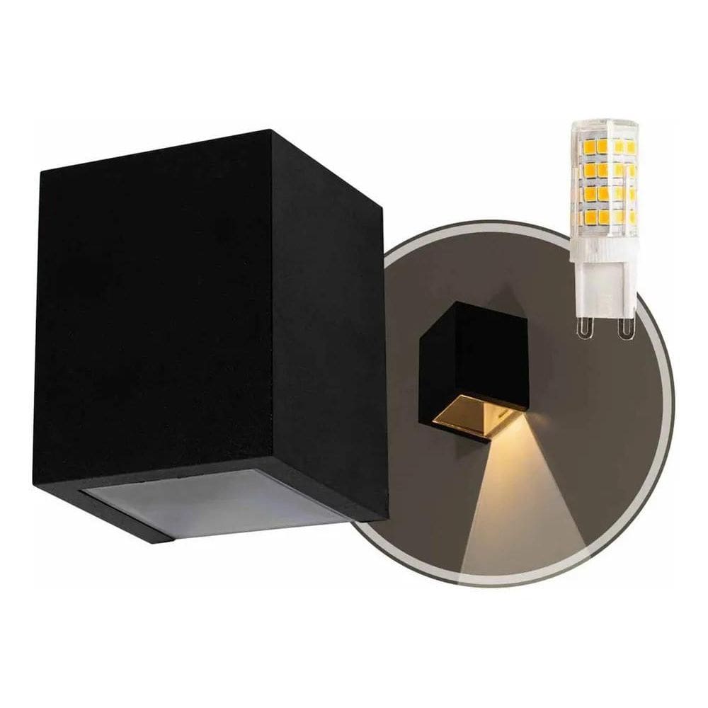 10X Luminária De Parede 1 Foco Policarbonato Led G9 3000K S