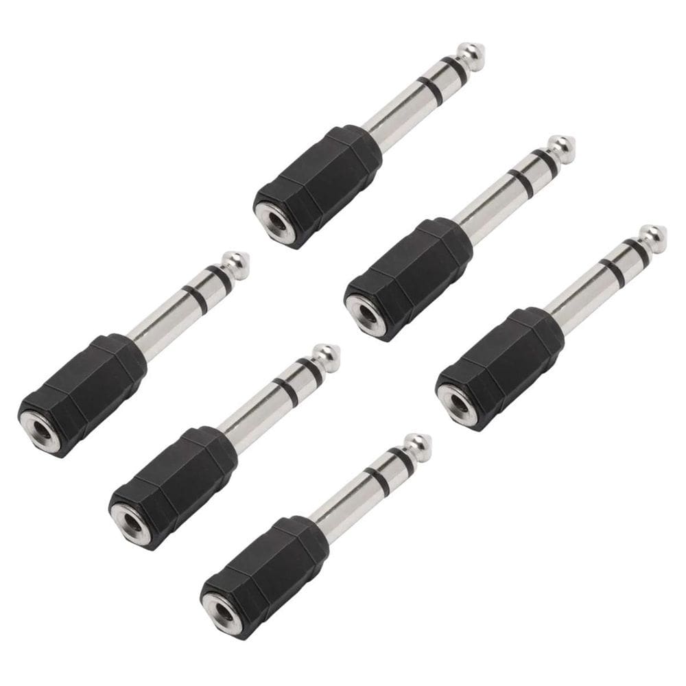 Kit 6 Plug Adaptador P2 Fêmea Stereo Para P10 Macho Stereo