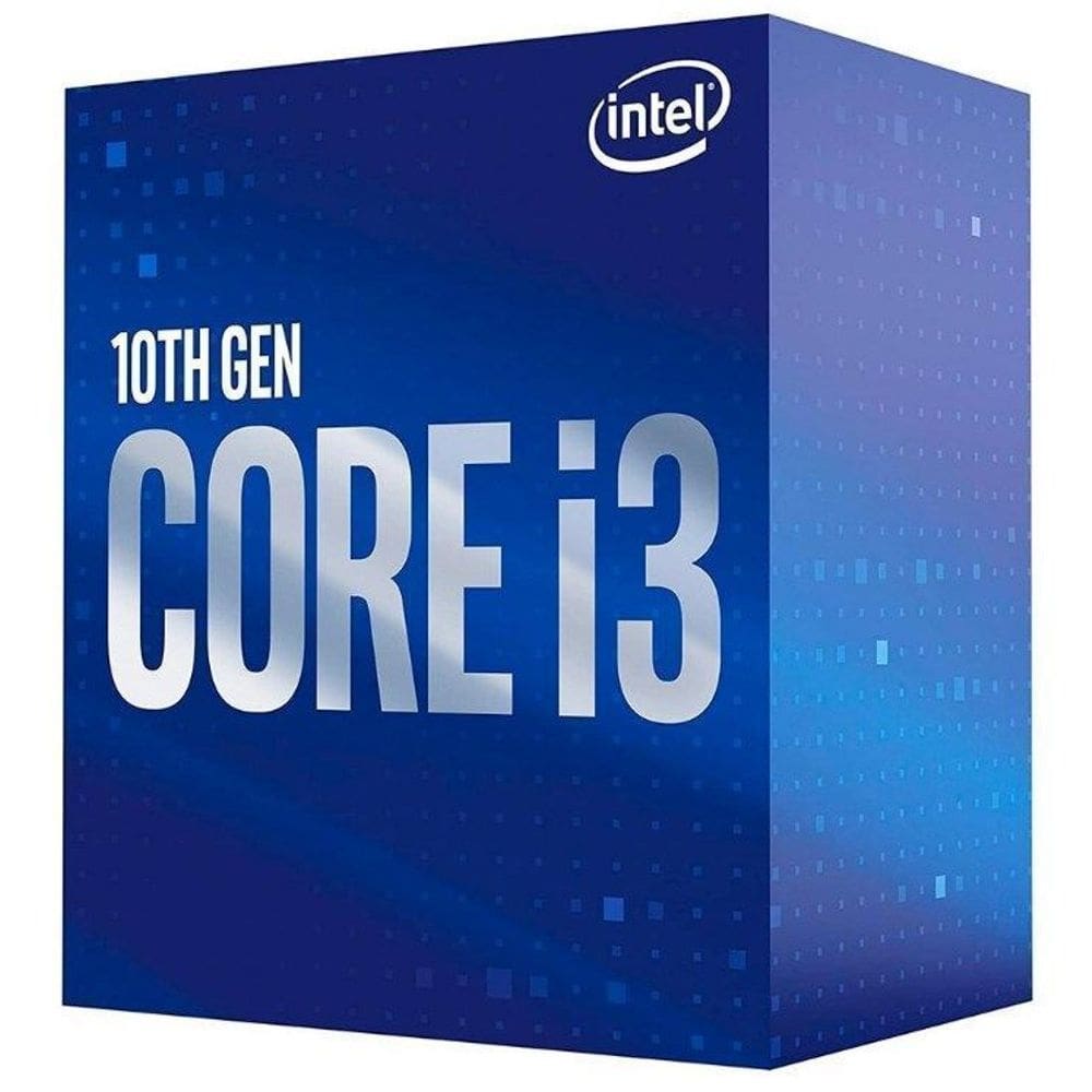 Processador Intel Core i3-10100F  3.6GHz (4.3GHz Max Boost)  Cache 6MB  Quad Core  8 Threads  LGA 1200 - BX8070110100F