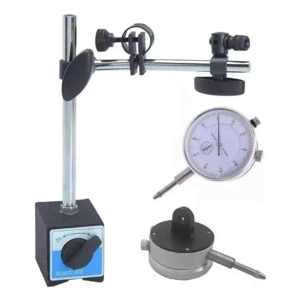 10X Base Magnética 60K Articulada C Suporte + Relógio Compa
