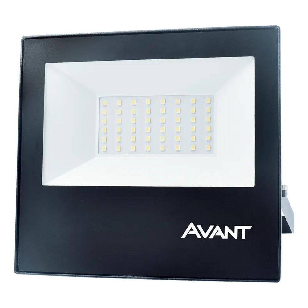 10X Refletor Holofote Led Slim 50W 3750Lm 6500K Branco Frio