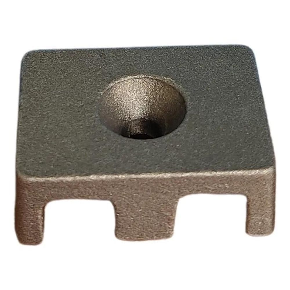 10X Kit Com 10 Fixadores De Gradil Em Aluminio