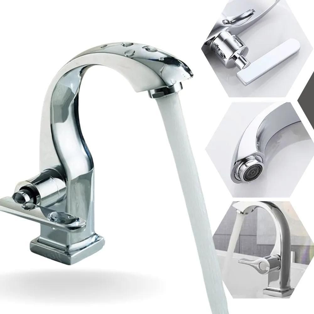 10X Torneira De Banheiro Lavabo Luxo Metal Cromada Moderna