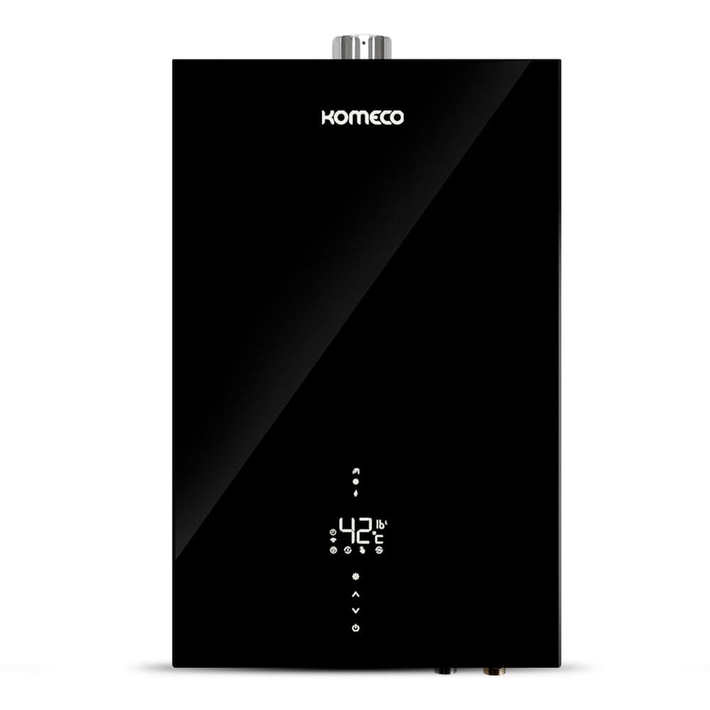Aquecedor de Água a Gás Komeco GLP 26 Litros Decor Preto
