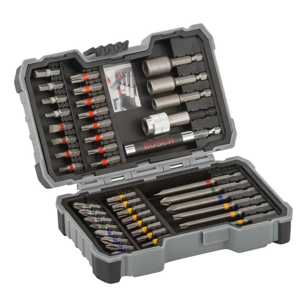 10X Kit Jogo De Pontas Bits Para Parafusadeira 43 Peças Bos