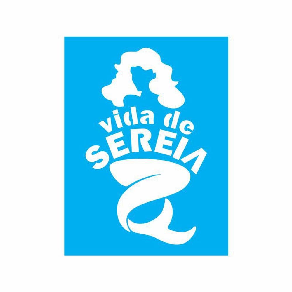 Stencil Tamako Vida De Sereia - 15X20Cm - Ref 8600