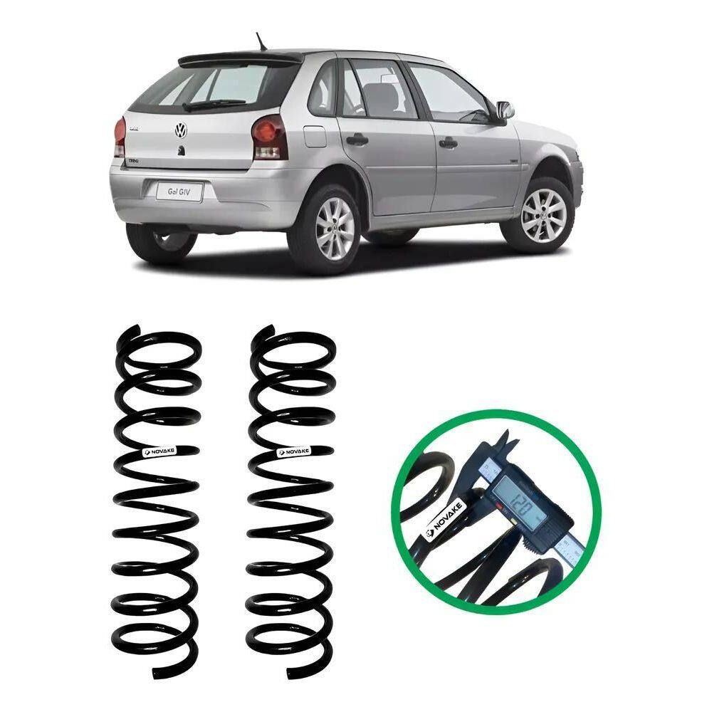 10X Par Molas Traseiras Reforçadas Gnv Gol G4 201
