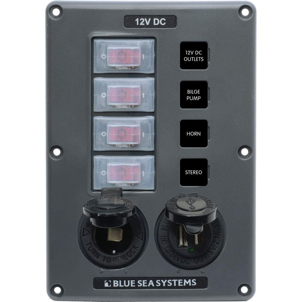 Interruptor eletrônico Blue Sea Systems 4321 12V Painel resistente à água