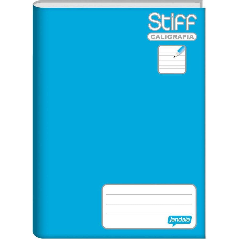 Caderno Caligrafia Capa Dura Stiff Azul 96F Univ. Broch.