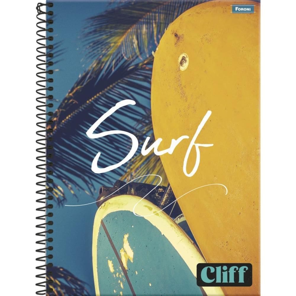 Caderno 10X1 Capa Dura Cliff Masculino 160Fls.