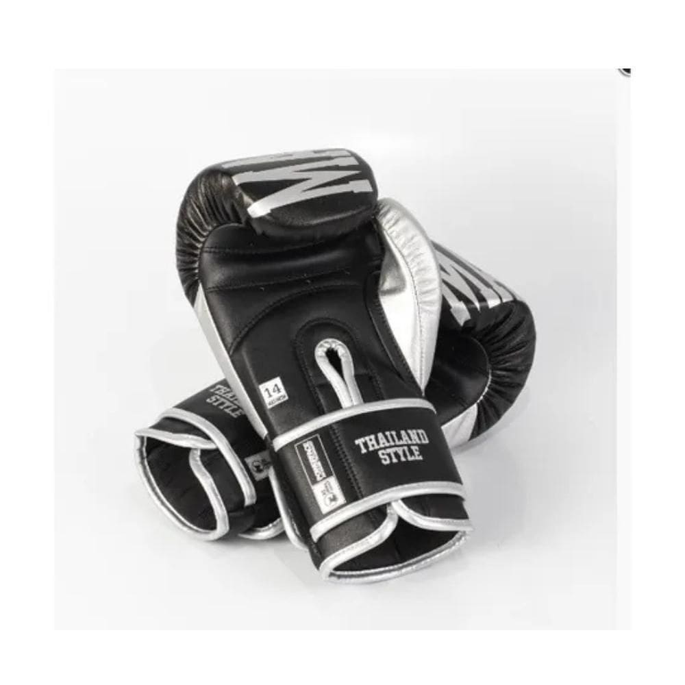 Luva De Boxe E Muay Thai Maximum Oz Cor Preto/Prata