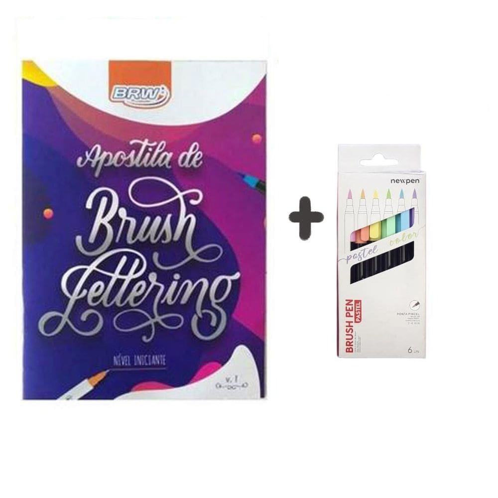 Kit Lettering Iniciante Budget Tons Pastéis