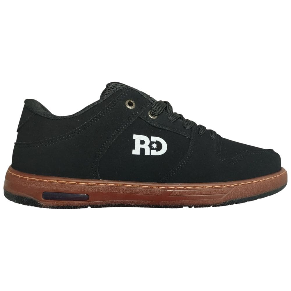 Tenis Masculino Solado Caramelo Skatista Nobuck Preto RKT406