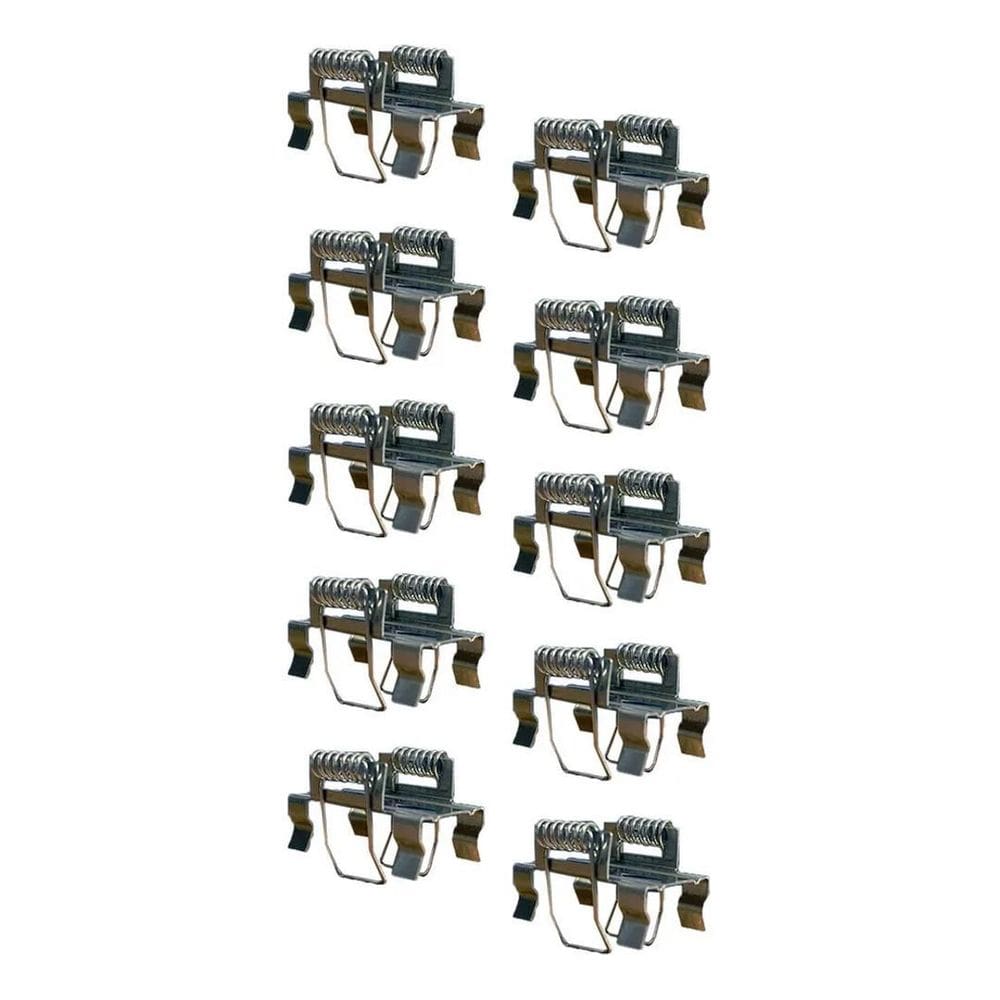 10X Kit 12 Presilhas Borboleta / Gafanhoto Para Perfil Led