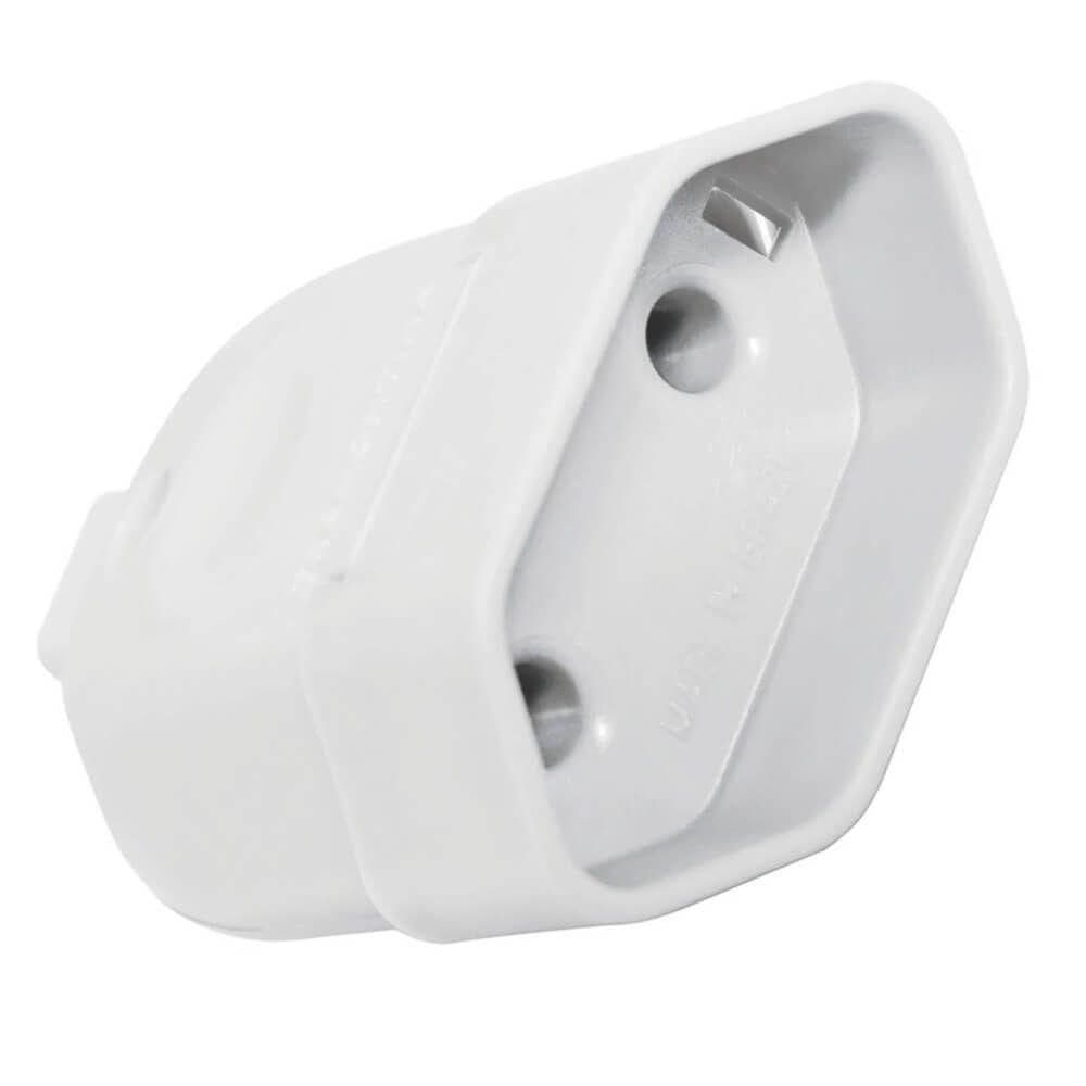 Plugue Femea 2p 10a 250v Branco Tramontina Plugue Fêmea Branco 2p De 250 Volts E 10 Ampères - 57402152 -tramontina