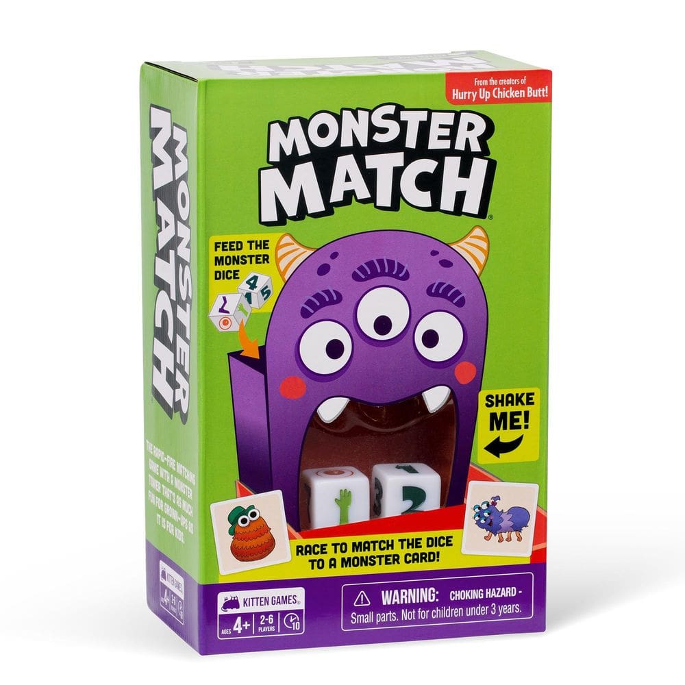 Jogo de mesa Exploding Kittens Monster Match para maiores de 4 anos