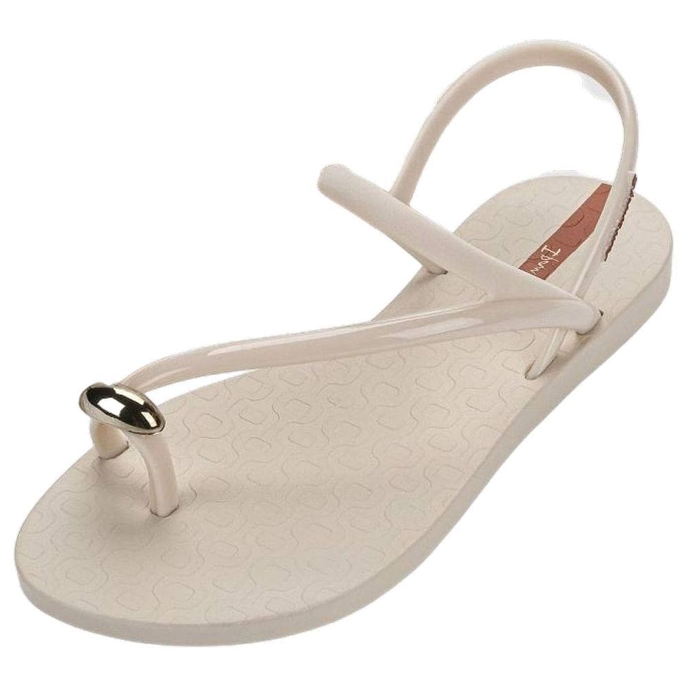 Sandália Feminina Rasteira Pedraria Chic Glam Ring Ipanema