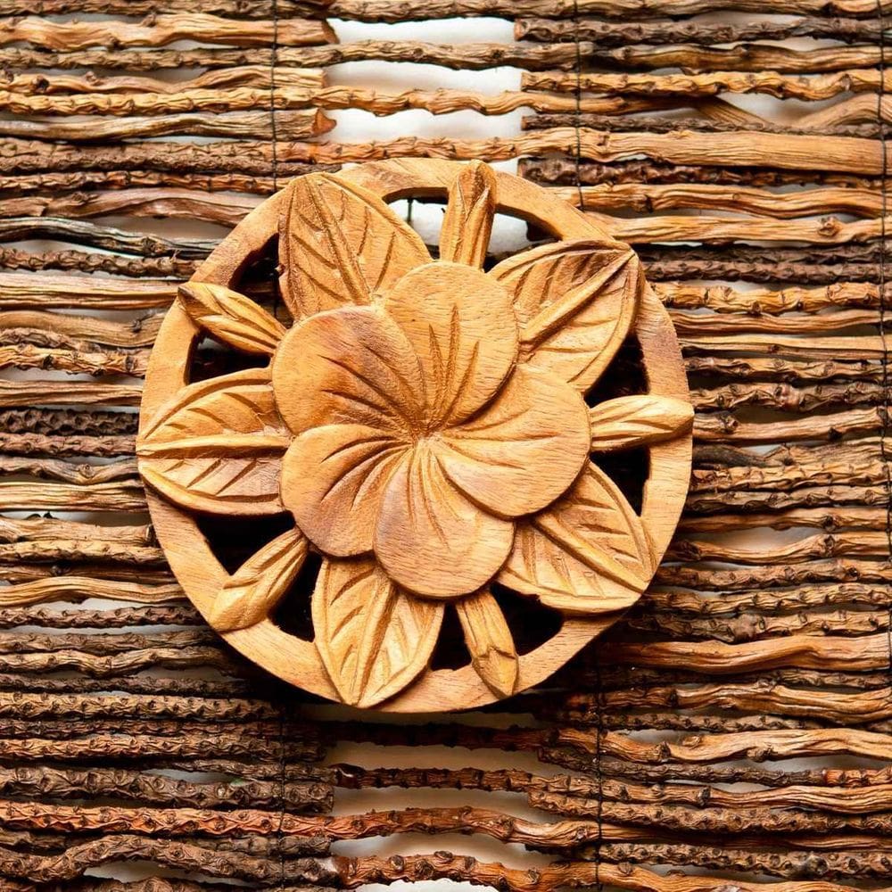 Mandala Flor De Lótus Madeira Suar 15Cm