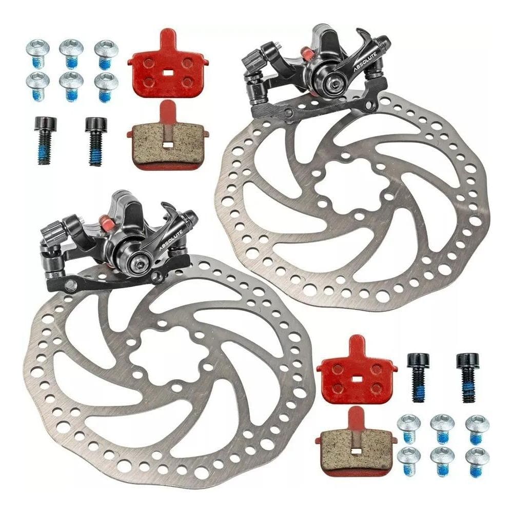 10X Kit Freio Disco Bike Mecânico Disco Pinça Rotor 160 Abs