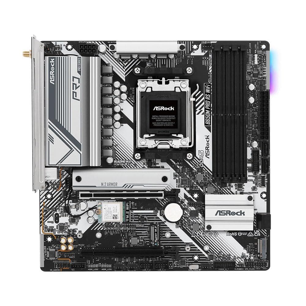 Placa-mãe ASRock B650M Pro RS WiFi AMD Socket AM5 DDR5