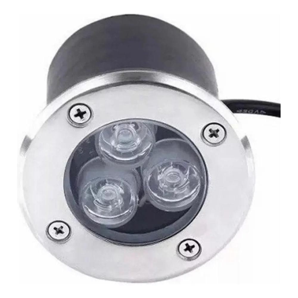 10X Balizador Luminária Led Chão Piso 3W Blindado Quente 30