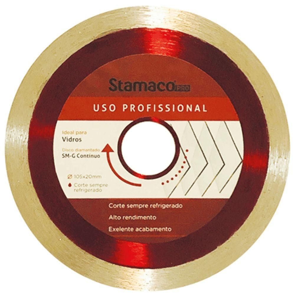 Disco Diamantado Para Vidro Smg De 4”” 105mm - 1096 - Stamaco Disco Diam.aliafor Smg P-vidro Stamaco 109.6 .