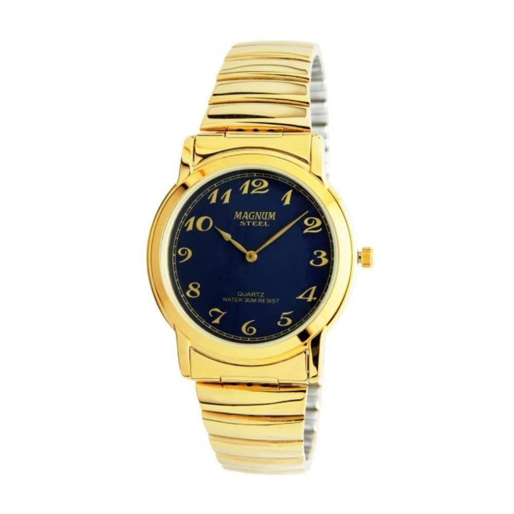 Relógio Magnum Masculino Ref: Ma20401Z Slim Dourado