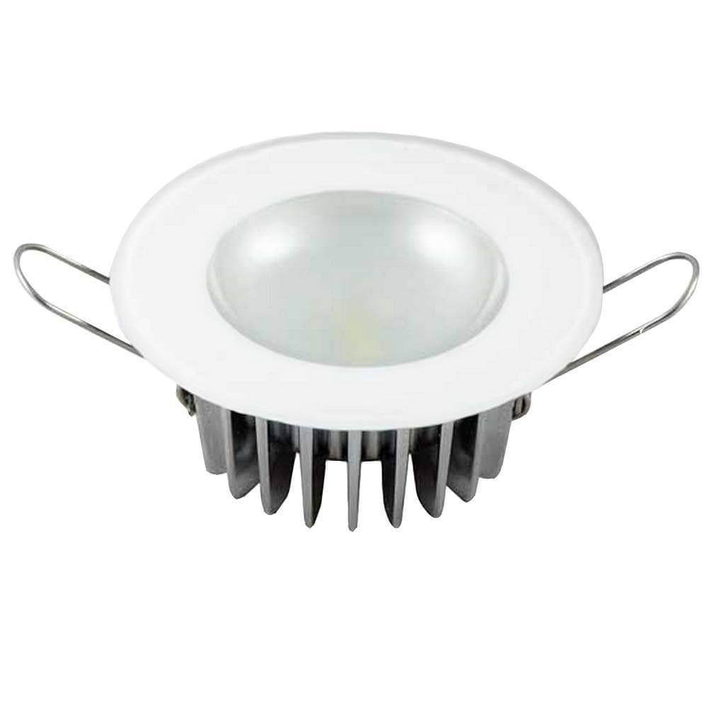 Moldura SS com acabamento em vidro Down Light Lumitec Mirage Flush Mount