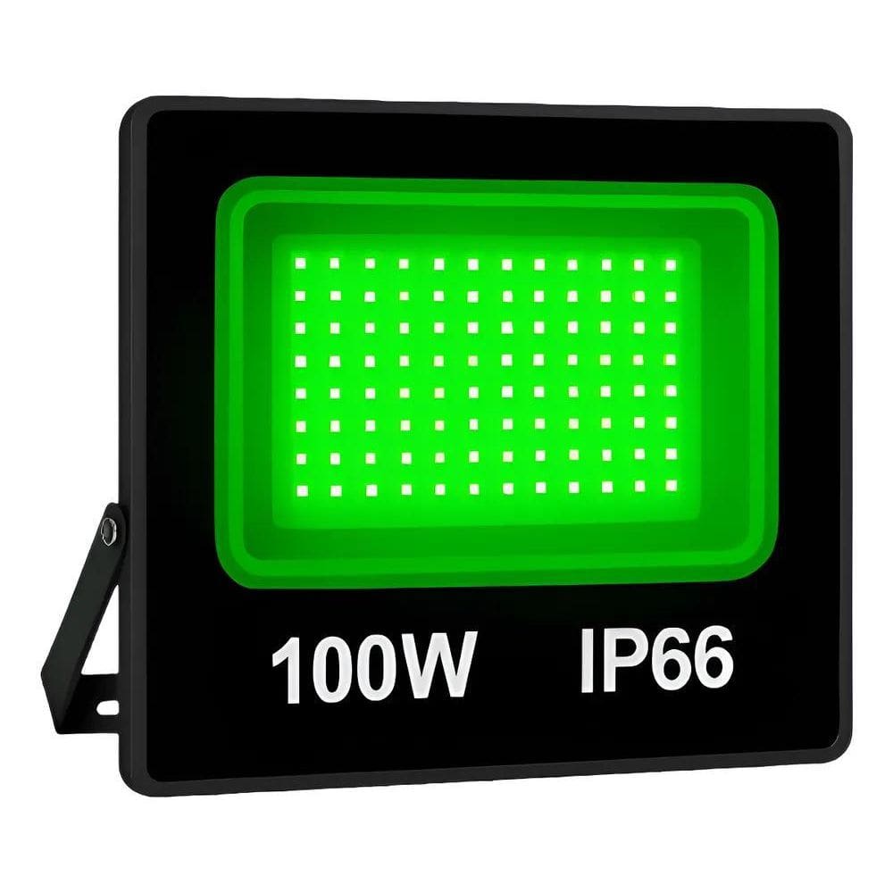 10X Refletor Holofote 100W Luz Verde Iluminação Externa E J