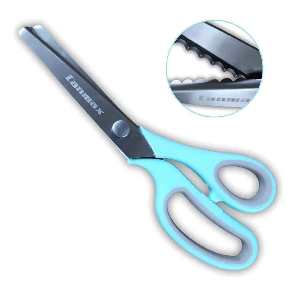 10X Tesoura Escalope Corte Ondulado - Lanmax