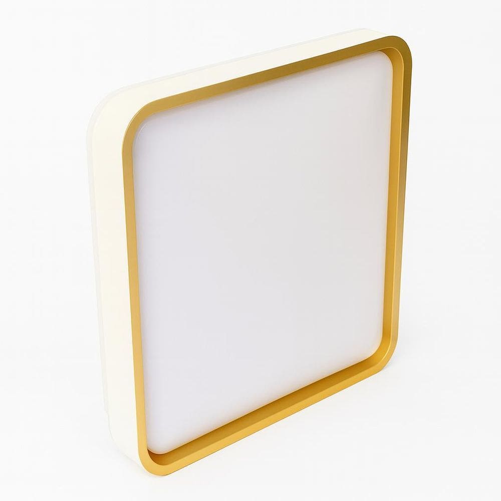 Luminária Quadrada Plafon Design Moderno Bivolt Branco 30W