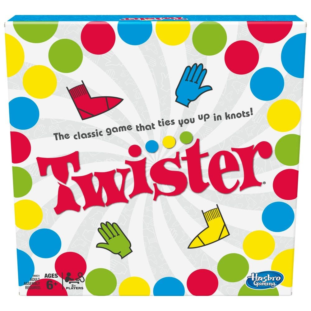 Jogo de tabuleiro Hasbro Twister Party Classic para crianças de 6 anos ou mais