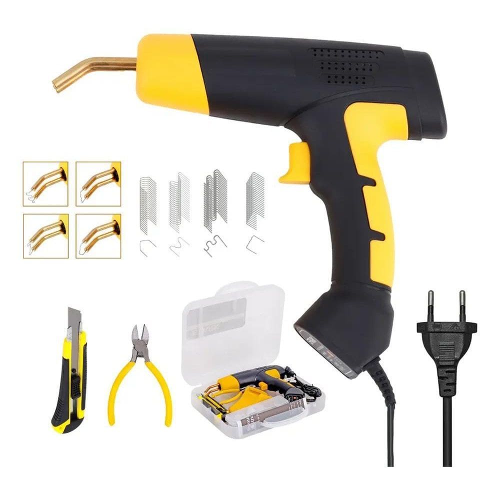 10X Pistola De Soldar Plásticos 200 Grampos Luz Led Sparkbr