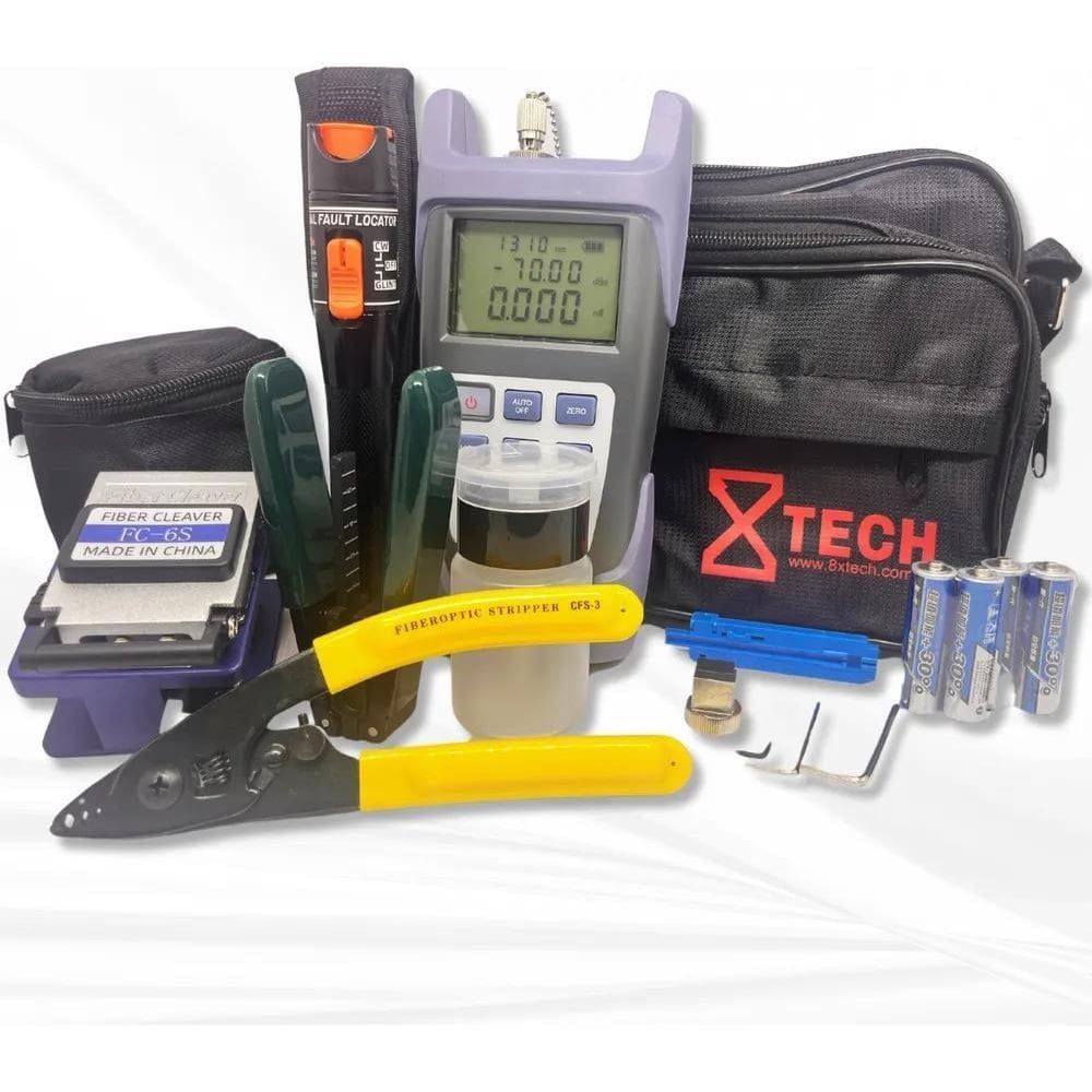 10X Kit Ferramentas Fibra Óptica Ftth Profissional 15 Peças