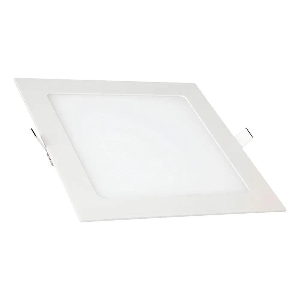 10X Luminaria Plafon Led Embutir Quadrado Slim Kian 18W 600