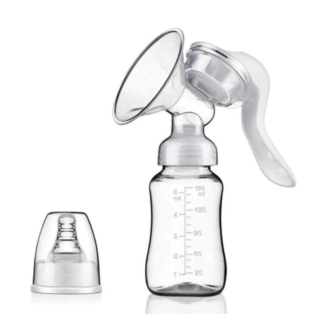 Extrator Manual De Leite Materno Portátil Silicone Bpa Free Com Mamadeira 150ml