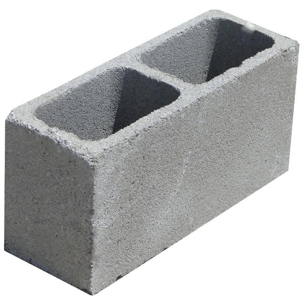 Bloco De Concreto Vedação 19x19x39cm Com Fundo - Vb Blocos Bloco Concreto Vedacao 19x19x39cm