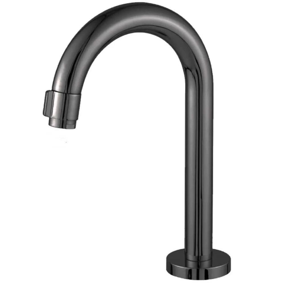 Torneira De Mesa Baixa Tubo Redondo 23mm Modelo J Preto Fosco 1243 - 772199 - Stoc