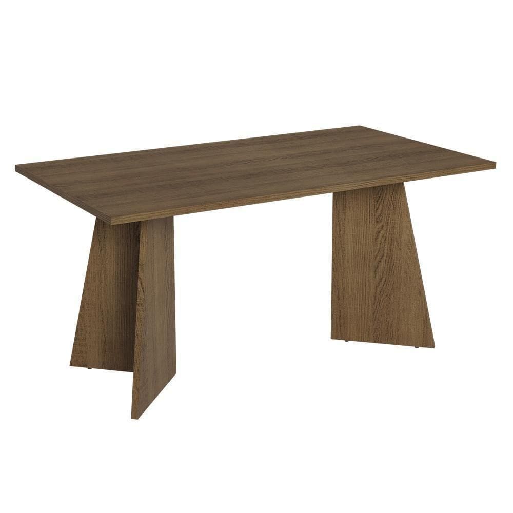 Mesa De Jantar Retangular Tampo De Madeira 5389 Rustic Madesa