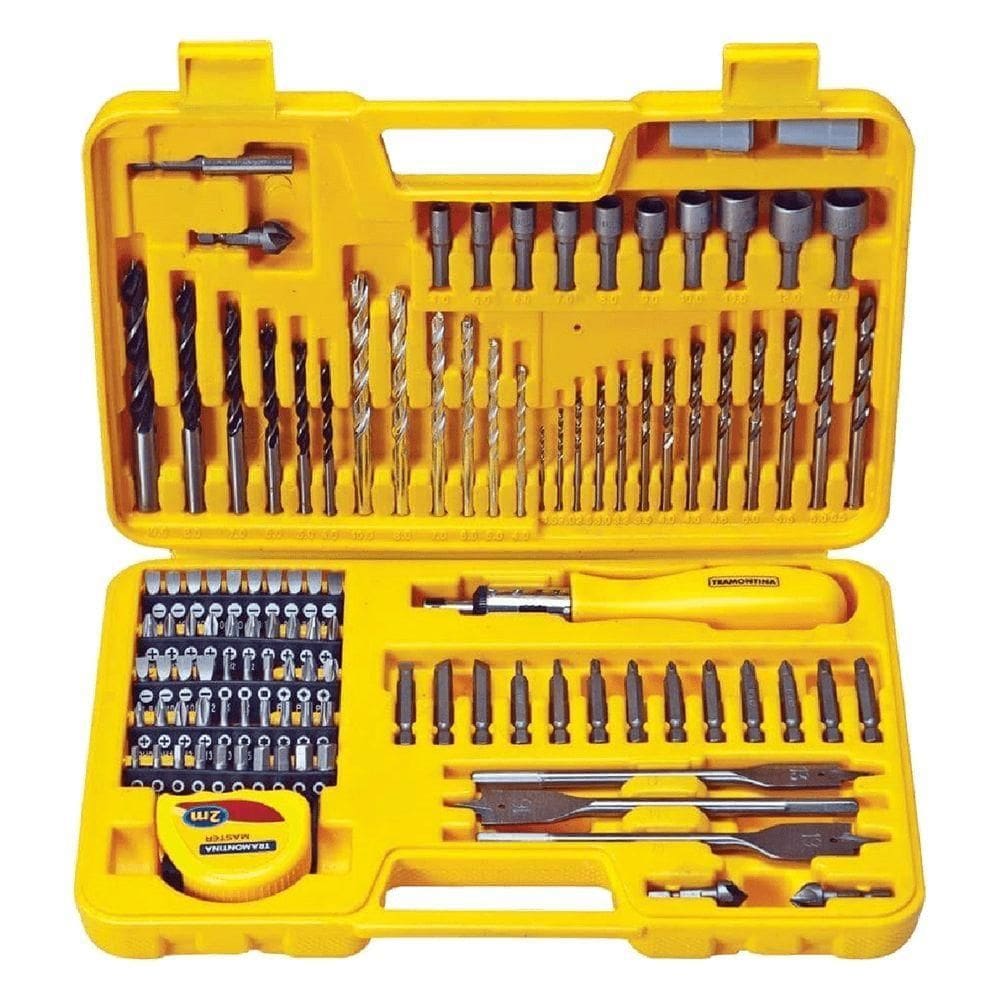 Maleta Com Brocas E Ponteiras 110 Peças - 43145110 - Tramontina Maleta C- Brocas E Ponteiras 110pcs Tramontina